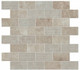 Мозаика Aix Cendre Minibrick Tumbled-30,5x30,5 3.7x7.5 керамическая