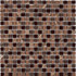 Мозаика из мрамора и стекла PIX738, чип 15x15 мм, сетка 300х300x4 мм глянцевая, коричневый
