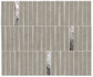 Мозаика Boost Mineral Grey Mosaico Domino Lux 35х29,2 керамогранит матовая, серый, черный AIHI