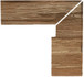 Плинтус Zanquin Recto Evo Taiga Derecho (правый) 27x30.5 матовый