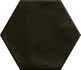 Керамогранит Hope Hex Nero Graphito Matt 15x17.3 матовый
