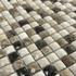Мозаика Marble Mosaic Diamond mix stone 1 Pol камень 30.5х30.5 см полированная чип 15х15 мм, коричневый, бежевый