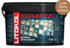 Затирка для плитки эпоксидная Litokol двухкомпонентный состав Starlike Evo S.209 Pietra dAssisi 1 кг 499210002