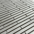 Мозаика Marble Mosaic Stripes Metal нержавеющая сталь 30х34 см чип 10х98 мм, серебро-silver