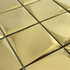 Мозаика Marble Mosaic Origami Gold нержавеющая сталь 30х30 см 3D чип 75х75 мм, золотой-oro-gold