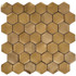 Мозаика Marble Mosaic Original Hex Cooper 3D нержавеющая сталь 30х30 см чип 48х48 мм, медь