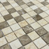 Мозаика Marble Mosaic Mix stone 5 Mat камень 30х30 см матовая чип 23х23 мм, бежевый, коричневый