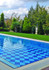 Мозаика стеклянная Aquaviva Miami Light 32.7х32.7 см матовая чип 20х20 мм, голубой, серый, синий 023332