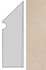 Плинтус Kone Beige Battiscopa Sag.Dx. AUO4 7,2x30 шт керамогранит