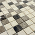 Мозаика Marble Mosaic Mix stone 1 Mat камень 30х30 см матовая чип 23х23 мм, бежевый, коричневый, черный