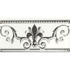 Бордюр Noblesse Cenefa Blanco Silver 20x10 глянцевая