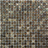 Мозаика S-834 стекло 30.5х30.5 см матовая чип 15х15 мм, коричневый, серый