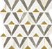 Мозаика Stellaris Grey Mosaico Orpheus керамогранит 31.5х33.8 см Italon полированная, белый, золотой-oro-gold, серый 600110000976
