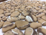 Мозаика Beige Rock стекло 30.5х30.5 см матовая, бежевый, белый
