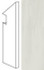 Плинтус Marvel Bianco Dolomite Battiscopa Sag. Dx керамогранит