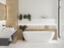 Настенная плитка Nature White Белый 01 30х50 Gracia Ceramica глянцевая керамическая 010100001402