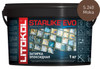 Затирка для плитки эпоксидная Litokol двухкомпонентный состав Starlike Evo S.240 Moka 1 кг 499220002