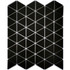 Мозаика Reno Black matt 3.9x4.5 керамическая 25.2x29.1