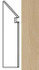 Плинтус Nid Cashmere Battiscopa Sag.Sx керамогранит