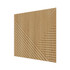 Стеновая квадратная панель Пирамида МДФ Ликорн Орех-светлый Ликорн мм (4 шт.)