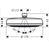 Верхний душ (тарелка) Hansgrohe Crometta 160, белый/хром