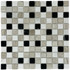 Мозаика Marble Mosaic Mix stone 4 Mat камень 30х30 см матовая чип 23х23 мм, белый, серый, черный