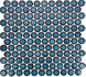 Мозаика Imagine Lab KO28-7R керамика 33х31.2 см матовая чип 28x28 мм, голубая
