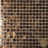 Мозаика из стекла PIX117, чип 20x20 мм, сетка 316х316х4 мм матовая, коричневый