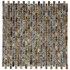 Мозаика Marble Mosaic Coffe Brick Shell ракушка 30.5х30.5 см чип 10х20 мм, коричневый, темно-коричневый