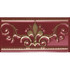 Бордюр Noblesse Cenefa Burdeos Gold 20x10 глянцевая