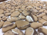 Мозаика Beige Rock стекло 30.5х30.5 см матовая, бежевый, белый