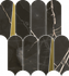Мозаика Stellaris Absolut Black Mosaico Elegant керамогранит 32.5х36.1 см Italon полированная, бежевый, золотой-oro-gold, серый, черный 620110000235