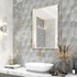Декор Opale Grey Geometria Azori 31.5x63 глянцевый керамический 588912001