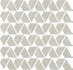 Мозаика Raw Pearl Flag (9RFP) 31,1x31,6 керамика матовая, серый