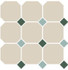 Керамогранит 4416 OCT18+13-B White 16/Green 18 + Turquoise 13 Dots 30x30 напольный матовый