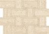 Мозаика Marvel Sand Mosaico Basketweave 35x47 керамогранит матовая, бежевый AF9N