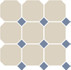 Керамогранит 4416 oct11-1ch White 16/Blue Cobalt Dots 11 30x30 напольный матовый
