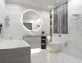 Напольная плитка Calacatta Bianco 42x42 Керлайф матовая керамическая 928408