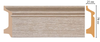 Плинтус напольный D122-72 ДМ Decomaster Напольные (78х21х2400 мм) 