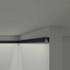 Плинтус NMC Wallstyl IL12 Black полистирол