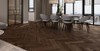 Кварцвиниловая плитка CronaFloor Дуб Тулуза H LVT 001 Herringbone LVT 43 класс 640х128х2.5 мм (ламинат) с фаской