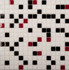 Мозаика MIX9 Красно-черный (бумага) стекло 32.7х32.7 см глянцевая чип 20х20 мм