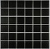 Мозаика Manila Black 306х306 керамогранит матовая чип 48х48 мм, черный