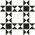 Керамогранит Chic Cardiff White 44,5x44,5 Dual Gres матовый напольный DG_CH_CAR_WH_DP