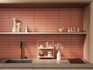 Настенная плитка KM26393 Медина 1 Оранжевый матовый структура 6x28,5x1 Kerama Marazzi керамическая