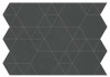 Мозаика Boost Balance Tarmac Lock 37,4x50,5 керамогранит Atlas Concorde Italy матовая, черный AJX9