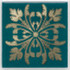Вставка HGD/F252/5246 Клемансо Зелёный Темный 4.9x4.9 Kerama Marazzi глянцевая керамическая