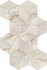 Мозаика Marvel Diva White Everest Mosaico Hex Lapp. 23.3х40.3 керамогранит Atlas Concorde Italy полированная, серый AYLR