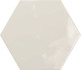 Настенная плитка Hex Creme Glossy 15x17.3 глянцевая керамическая