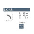 Карниз NMC LX-48 (MX)